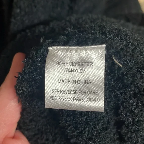 Sweet Lovely by Jen size M/L Black Super Soft Oversized Cocoon Cardigan Sweater - Picture 5 of 7